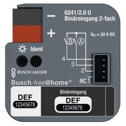 Busch-free@home® Binäreingang 2-fach, UP