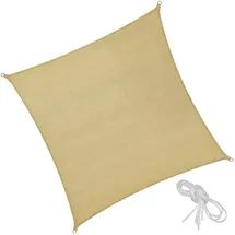 Tectake tectake® Sonnensegel, beige