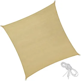 Tectake tectake® Sonnensegel, beige
