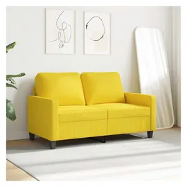 vidaXL 2-Sitzer-Sofa Hellgelb 120 cm Stoff
