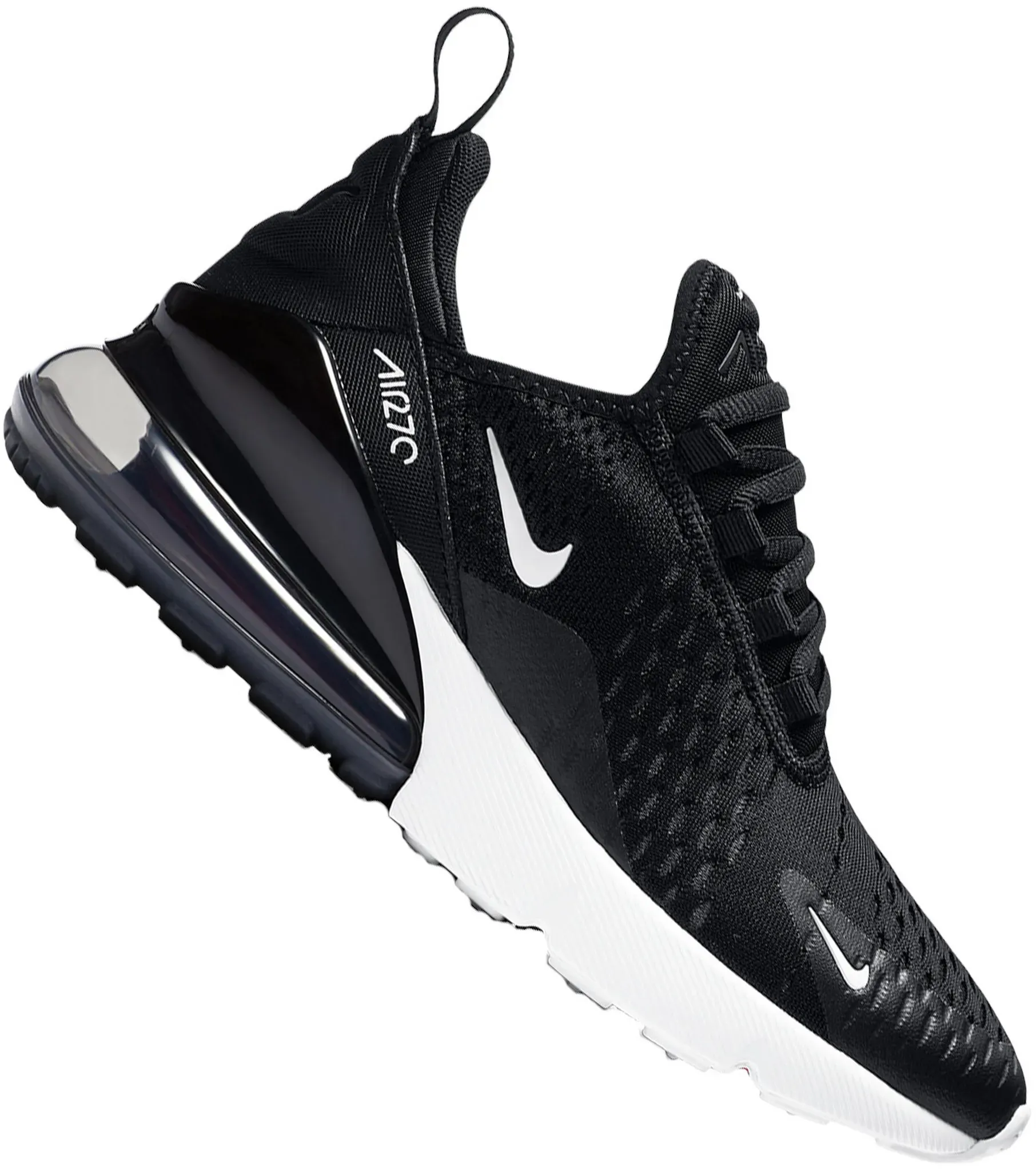 Nike Air Max 270 Sneaker Kinder in black-white-anthracite, Größe 37 1/2 - schwarz
