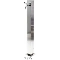 Wiltec Wasserzapfstelle 95 cm Edelstahl weiß