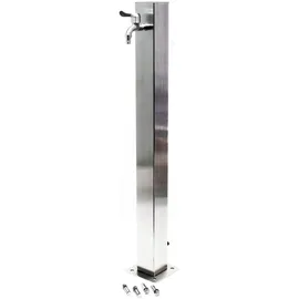 Wiltec Wasserzapfstelle 95 cm Edelstahl weiß