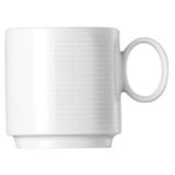 Thomas Porzellan Tasse Loft by Rosenthal Weiß Espresso-Obertasse stapelbar, Porzellan weiß