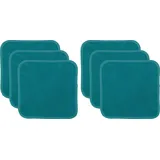 Erwin Müller Seiftuch Abschminktuch 6er-Pack, Microfaser, Microfaser Uni grün