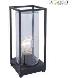 Lutec Tischleuchte FLAIR, 1-flammig, E27, max. 40W, IP44, anthrazit ECO-6588801012
