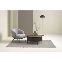 Schöner Wohnen Loungesessel SELVIK Bouclé 73 x 73 x 80 cm Grau