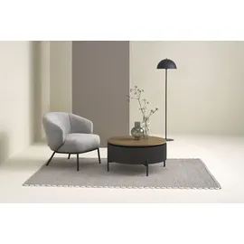 Schöner Wohnen Loungesessel SELVIK Bouclé 73 x 73 x 80 cm Grau