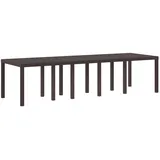 vidaXL Gartentisch 300 x 100 x 73 cm Braun