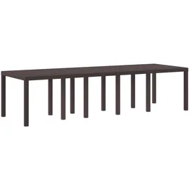 vidaXL Gartentisch 300 x 100 x 73 cm Braun