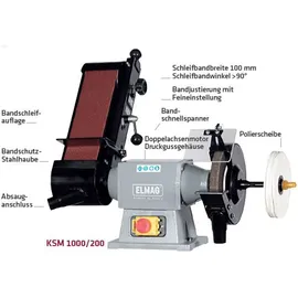 ELMAG KSM 1000/200 Kombi-Schleifmaschine