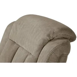 Polstermöbel Oelsa Fernsehsessel Andorra Mikrofaser 87 x 108 x 110 cm Braun mit Rollen
