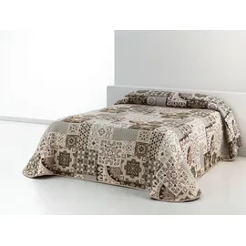 OTTO home Sofia Tagesdecke 240 x 250 cm Beige/Braun