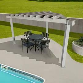 Sojag Pavillon Lima 1010 Lichtgrau 293,3 cm x 293,3 cm x 242,6 cm