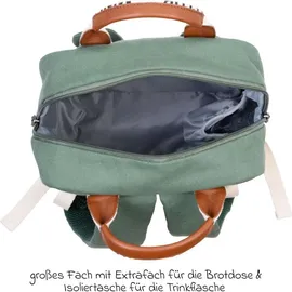Childhome Kinderrucksack Mini Club, - Signature, Canvas - Grün
