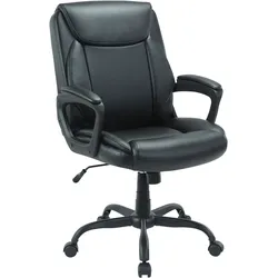 Chefsessel INOSIGN "DARKLEY", schwarz, B:64cm T:71cm, Stühle, Bürostuhl, komfortable Polsterung, Wippfunktion