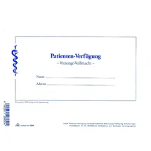 RNK Formularblock Patienten-Verfügung A4 Weiß