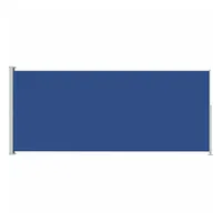 vidaXL Seitenmarkise 180 x 500 cm Blau Polyester