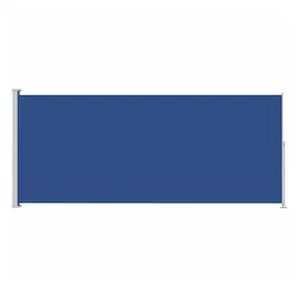 vidaXL Seitenmarkise 180 x 500 cm Blau Polyester