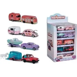 MAJORETTE 212053184 Pink Drivez Trailer, 4-fach sortiert