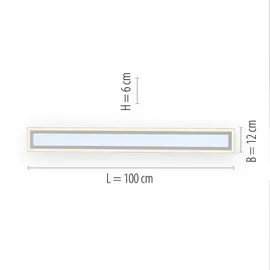 just light. LED Deckenleuchte 100 cm weiß