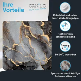 Sanilo Badematte Marmor Abstrakt Grau
