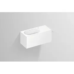 Alape Waschplatz „XXS-Serie“ 535 × 240 mm 5062800 Weiß, links