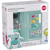 Emsa Monster Brotdose & Kindertrinkflasche Geschenk-Set, 2-tlg. (518138)