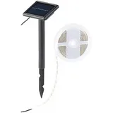 Lunartec Solar-LED-Streifen mit 180 tageslichtweißen LEDs, 3 m, wetterfest IP65