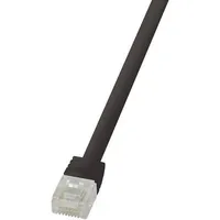 Logilink Slimline Flach-Patchkabel, Cat6, U/UTP RJ-45/RJ-45, 20m, Schwarz CF2113U