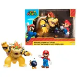 Jakks Pacific Super Mario 4 Inch Mario vs. Bowser Figure Set