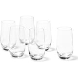 LEONARDO Tivoli Trink-Gläser 6er Set, spülmaschinenfeste Wasser-Gläser, Trink-Becher aus Glas im modernen Stil, groß, 390 ml, 020965