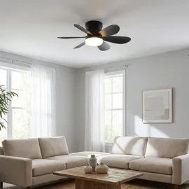GLOBO Delores 51 cm Deckenventilator Schwarz