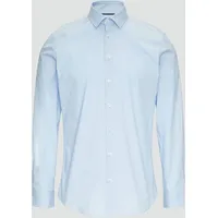 S.Oliver - Tailored Fit: Businesshemd aus Baumwollstretch, Hellblau, 39