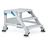 ZARGES Treppenpodest 60° 1000 cm 4 Stufen Metall
