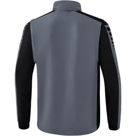 Erima Six Wings Jacke slate grey/schwarz L