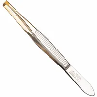Erbe Pinzette Goldspitze schmal-schräg