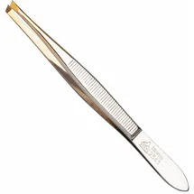 Erbe Pinzette Goldspitze schmal-schräg
