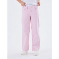 Name It Stoffhose Weite Denim Hose Twill Stoff Dad Jeans NKFROSE 6955 in Pink beige 122ARIZONAS