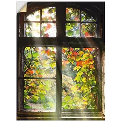 Wandbild ARTLAND "Altbau", braun (farbe bild(er): braun), B:45cm H:60cm, Bilder, als Alubild, Outdoorbild, Leinwandbild, Poster, Wandaufkleber
