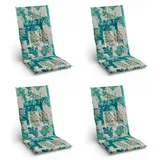 GO-DE Hochlehner Auflage 48 x 118 x 5 cm beige/blau/grün 4 St.