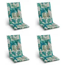 GO-DE Hochlehner Auflage 48 x 118 x 5 cm beige/blau/grün 4 St.