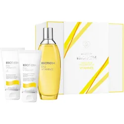 Biotherm Eau Vitaminée Geschenkset = Eau Vitaminee Spray 100 ml + Eau Vitaminee Douche 50 ml + Eau Vitaminee Body Milk - 3 Artikel im Set