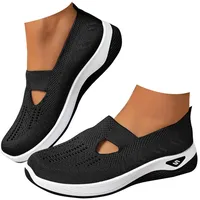 Generisch orthopädische Schuhe Damen,Orthopädische Schuhe Damen, Walkingschuhe Sommerschuhe Sommer Weite H Damenschuhe Breite Füße Leicht Barfußschuhe Barfussschuhe Atmungsaktive Und Laufschuhe - 40 EU