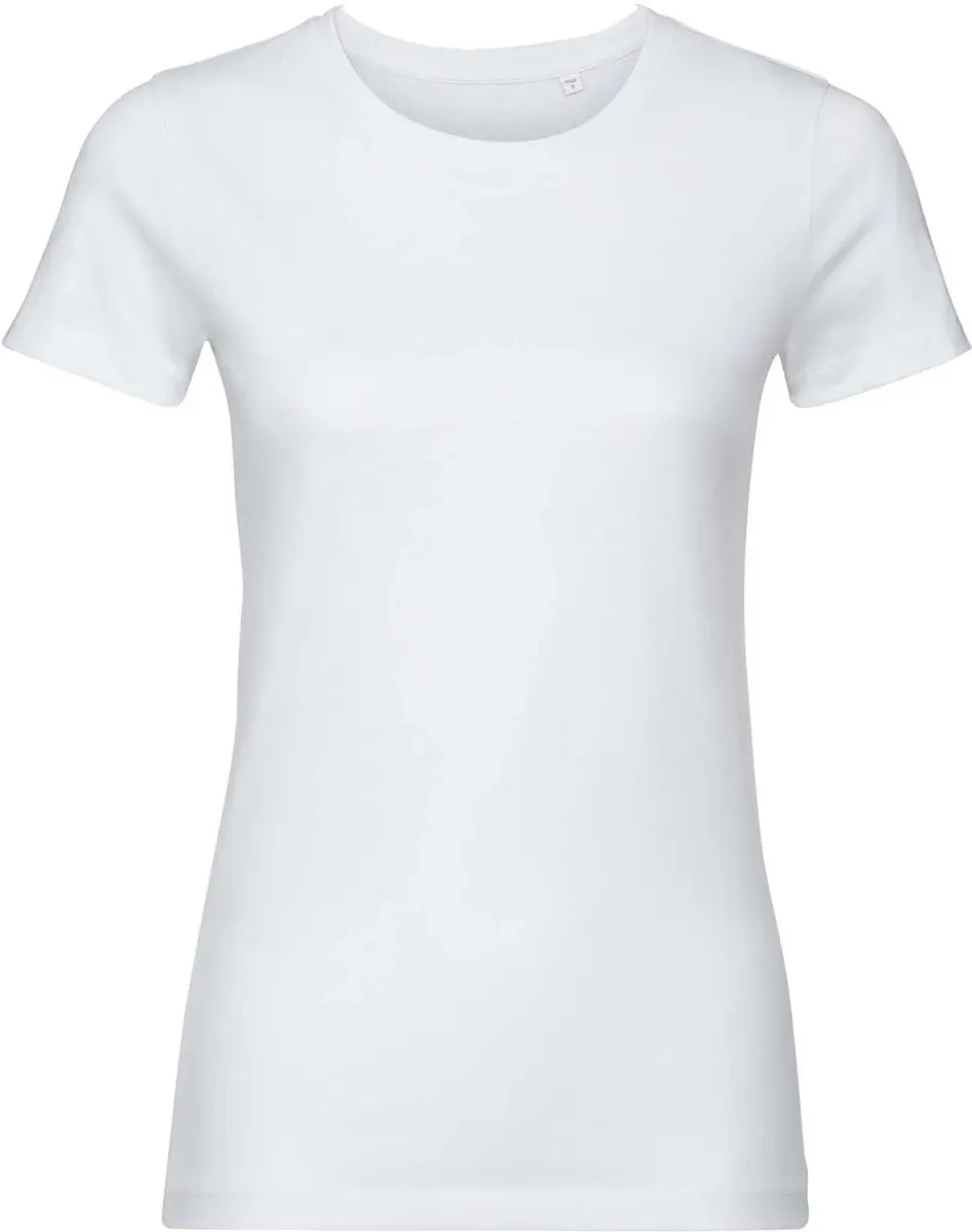 Russell Damen T-Shirt Pure Organic R-108F-0 white M
