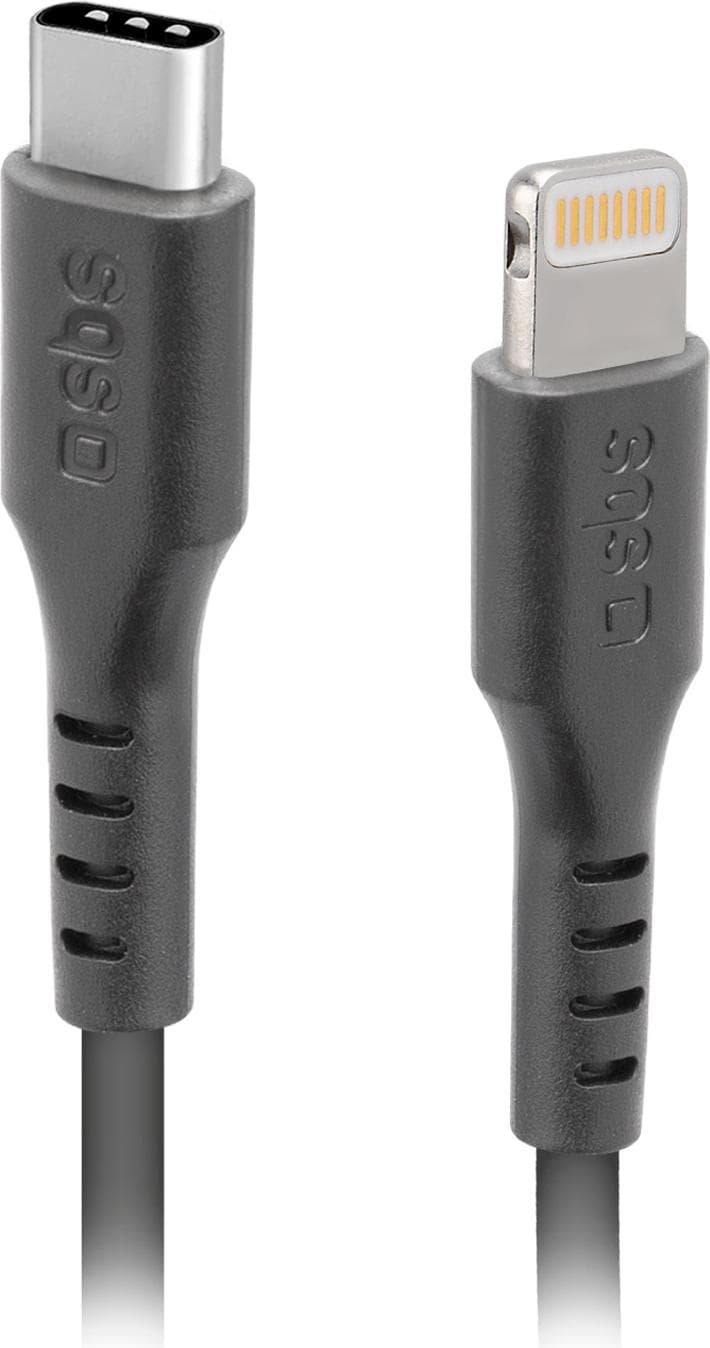 SBS Daten- und Ladekabel Lightning - Typ C (1 m), USB Kabel