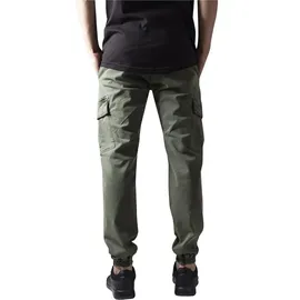URBAN CLASSICS Washed Cargo Twill Hosen Olive 32