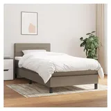 vidaXL Boxspringbett 100 x 200 cm Taupe