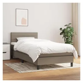 vidaXL Boxspringbett 100 x 200 cm Taupe