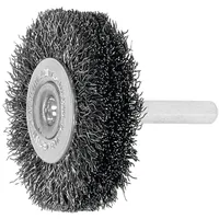 Lessmann Schaft-Rundbürste Stahldraht 0,30 mm, Bürsten-⌀xBesatzbreite: 50X15 mm